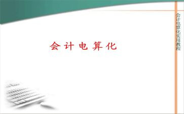 实训会计电算化的心得体会6篇