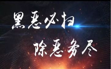 扫黑除恶2024年工作总结5篇