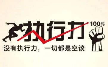 企业的执行力心得8篇